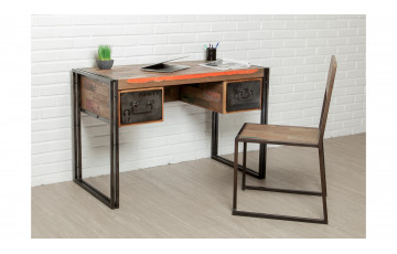 Bureau en bois brut DELORM