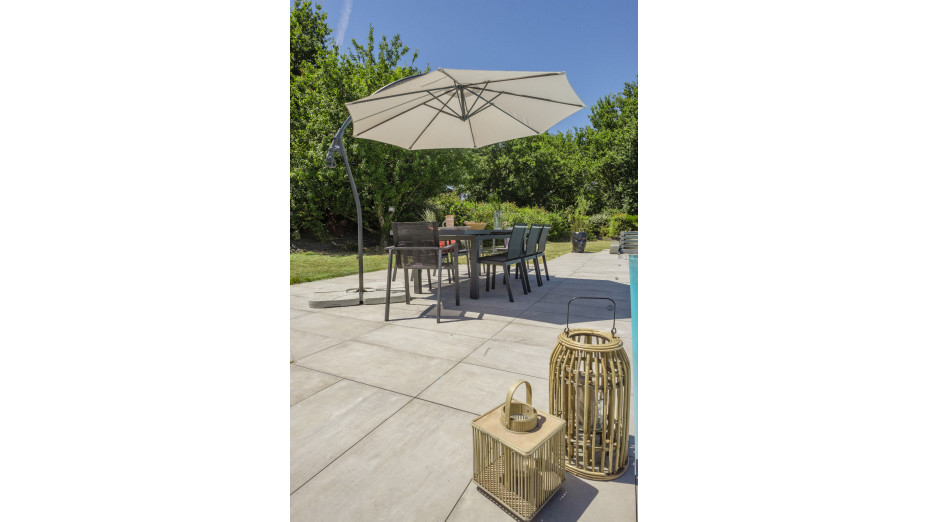 Parasol de jardin déporté inclinable 3m Malaga DCB Garden