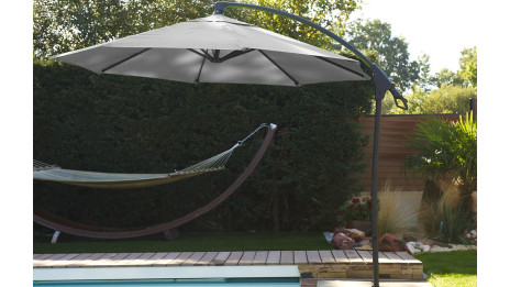 Parasol de jardin déporté inclinable 3m Malaga DCB Garden