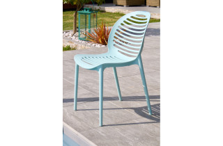 Chaise de jardin empilable OLBIA en PVC DCB GARDEN