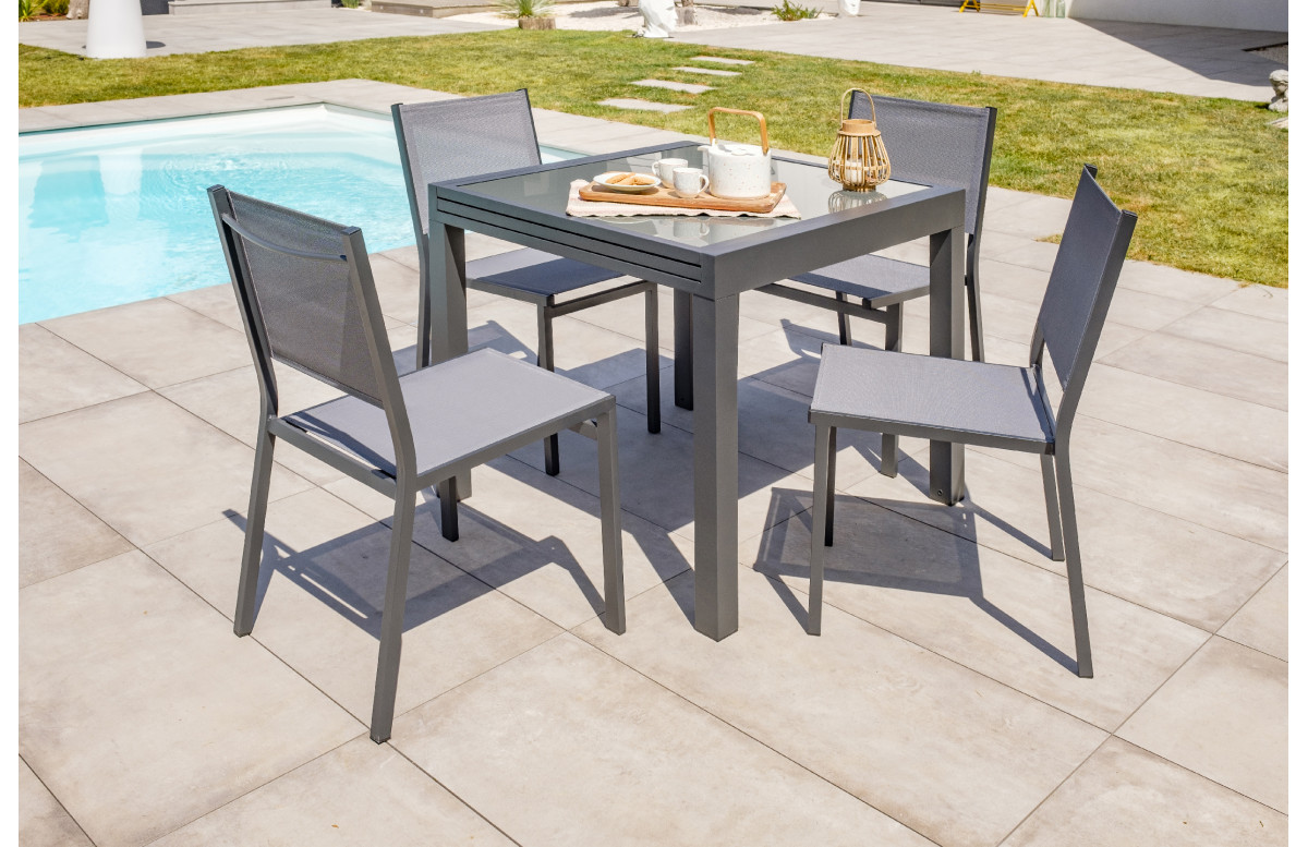 Table d'extérieur moderne  Table et chaises de jardin, Table