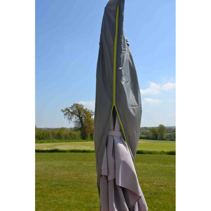 Housse de Protection pour Parasol Déporté Couverture de Jardin à Mât  Excentré en 210D Oxford, Imperméable, 205 *57*48*25cm