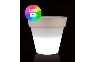 Pot de fleur 50x50x45 STUDIO PLANTERS Led RGBW et batterie par Studio Vondom - Vondom