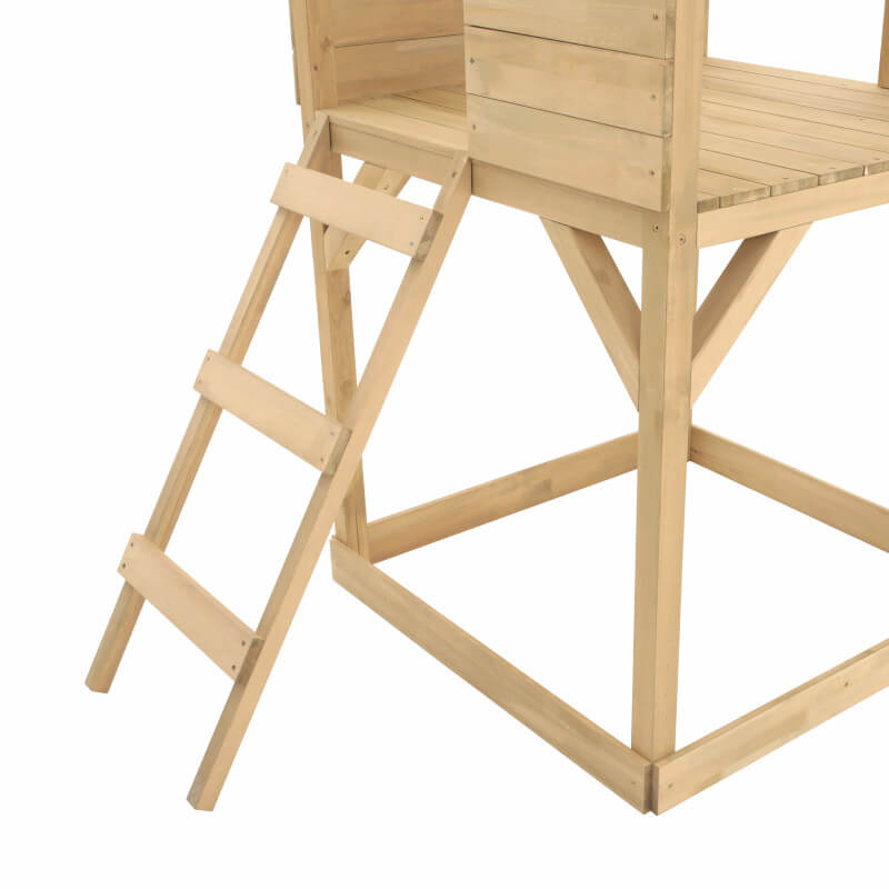 Aire de jeux/cube multi-escalade en bois Autoclave brut - Couleur Garden