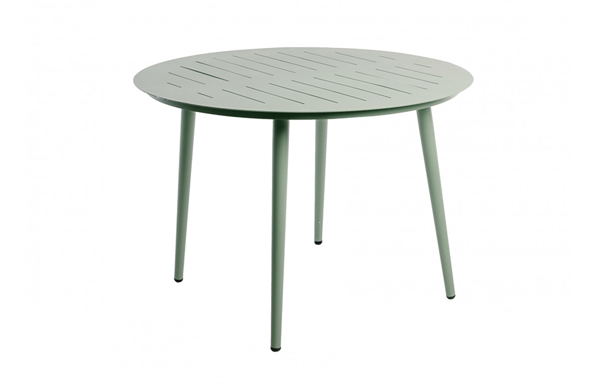 Table ronde en aluminium 4 personnes - Essenciel Green