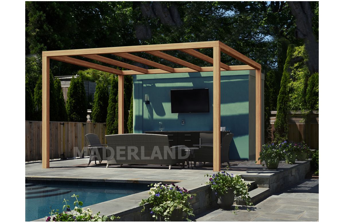 Pergola autoportée en bois 4x3M SANTANDER - Maderland