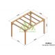 Pergola autoportée en bois 4x3M SANTANDER - Maderland