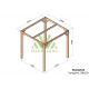 Pergola autoportée en bois 2,5x2,5M TARRAGONA - Maderland