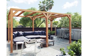 Pergola autoportée en bois 4x4M FUENGIROLA - Maderland