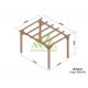 Pergola autoportée en bois 4x3M SITGES - Maderland