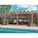 Pergola adossée en bois 4x3M PALMA - Maderland