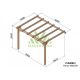 Pergola adossée en bois 4x3M PALMA - Maderland