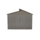 Abri de jardin Chalet-jardin Metal - Bois Vieilli 9384 - 6,54M² - Gris