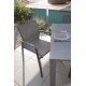 Ensemble table extensible Cassis et fauteuils de jardin ALU-D013 en aluminium et textilène 6 personnes - Delorm