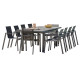 Ensemble table et chaises de jardin extensible en céramique alu pour 10 personnes DCB Garden VENISE