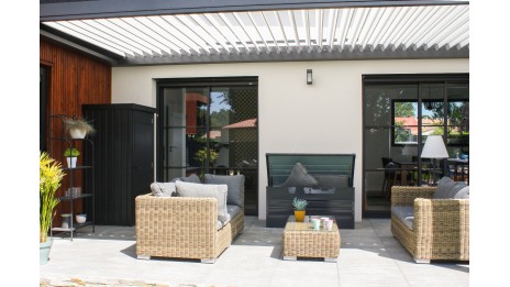 Coffre de jardin SCATOLA 350L en acier galvanisé - GRIS ANTHRACITE