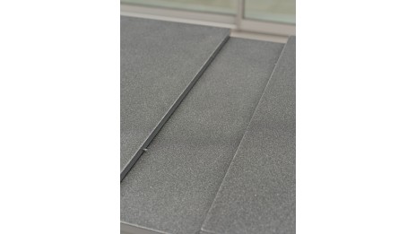 Lot composé d'une table de jardin DANIA-TB210-STONE-N avec rallonge et de 4 chaises STOCKHOLM-CH empilables