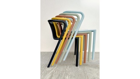 Fauteuil de jardin empilable DIEGO en polypropylène - AZUR