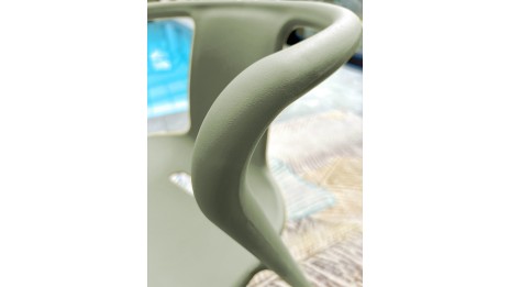 Fauteuil de jardin empilable DIEGO en polypropylène - OLIVE