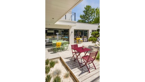 Chaise de jardin pliante MARIUS en aluminium - VERT LAGUNE