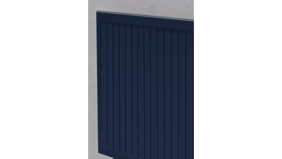 Table de jardin pliante MARIUS (140x80 cm) en aluminium - BLEU NUIT
