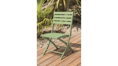 Lot composé d'une table de jardin pliante MARIUS-TB140-LAGUNE et de 4 chaises MARIUS-CP-LAGUNE pliantes