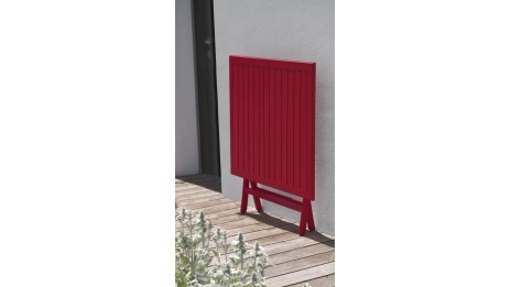 Guéridon de jardin pliant MARIUS (70x70 cm) en aluminium - CARMIN
