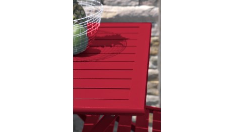 Guéridon de jardin pliant MARIUS (70x70 cm) en aluminium - CARMIN