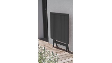 Guéridon de jardin pliant MARIUS (70x70 cm) en aluminium - GRIS ANTHRACITE