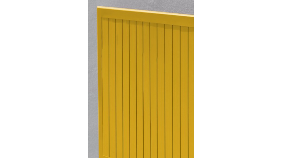 Guéridon de jardin pliant MARIUS (70x70 cm) en aluminium - MOUTARDE