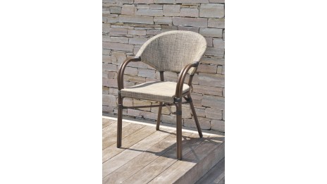Lot composé de 2 fauteuils de jardin USHUAIA-FT empilables