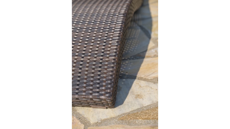 Lot composé de 2 bains de soleil CANCUN-CL-CHOCO empilables