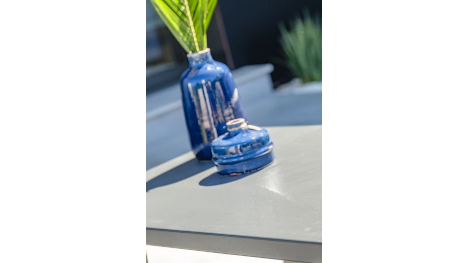 Salon bas de jardin IBIZA 5 places en aluminium - GRIS ANTHRACITE