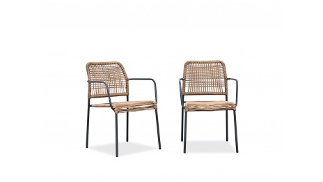 Lot composé de 2 fauteuils...