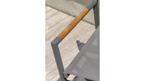 Lot composé d'une table de jardin HONFLEUR-TB250 avec rallonge et de 8 fauteuils pliants HONFLEUR-DC