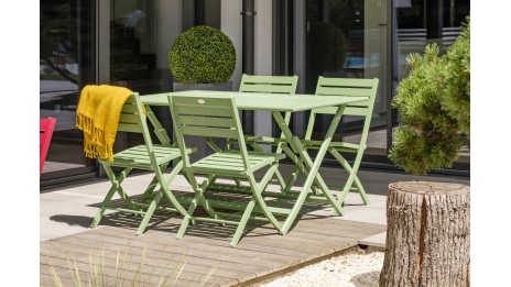 Lot composé de 2 chaises de jardin pliantes MARIUS-CP-LAGUNE