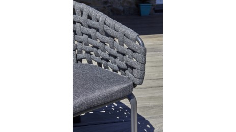 Lot composé d'une table de jardin CAMARGUE-TB220 et de 6 fauteuils CAMARGUE-FT