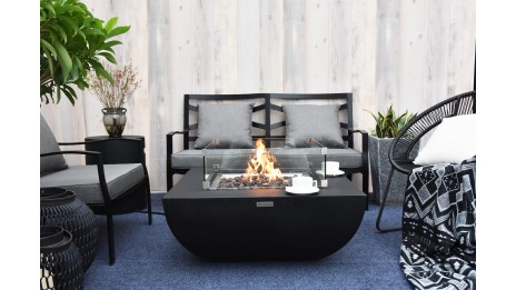Table brasero Aurora noir