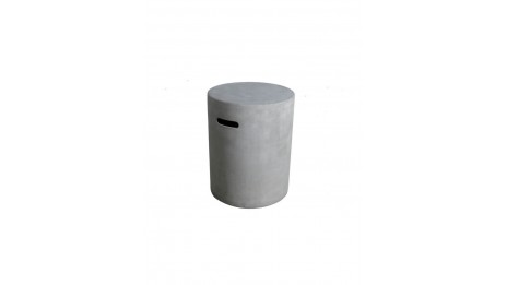 Coffre de Bouteille rond gris Lisse Lunar Bowl 