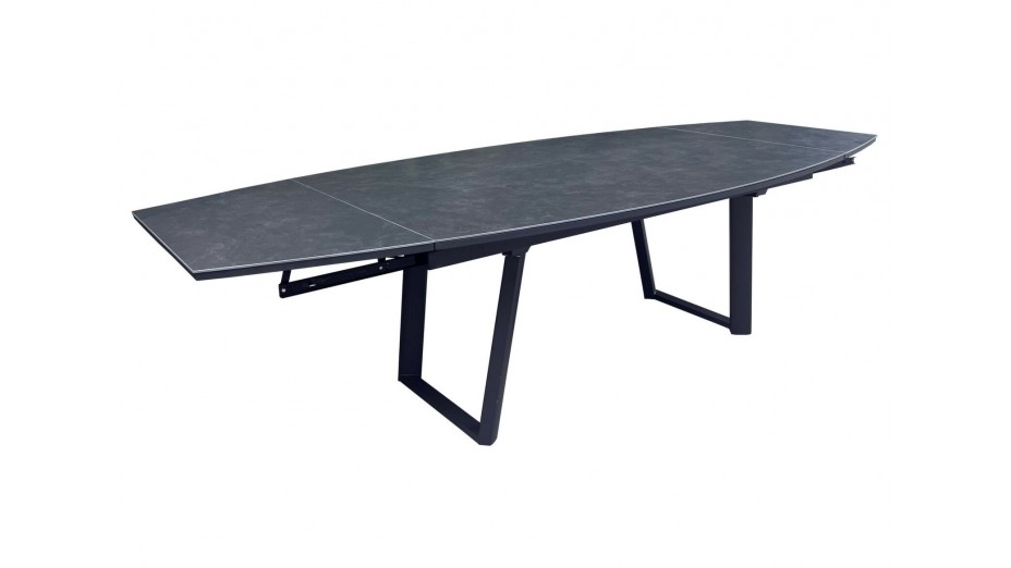 Table de jardin extensible ovale en céramique
