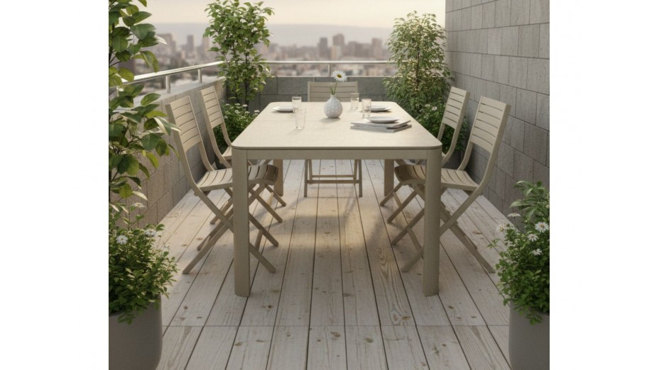 Table Alma 140/180 cm, plateau céramique