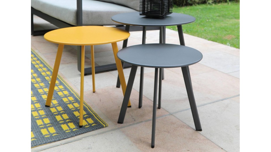 Table basse Massaï ronde 45 cm