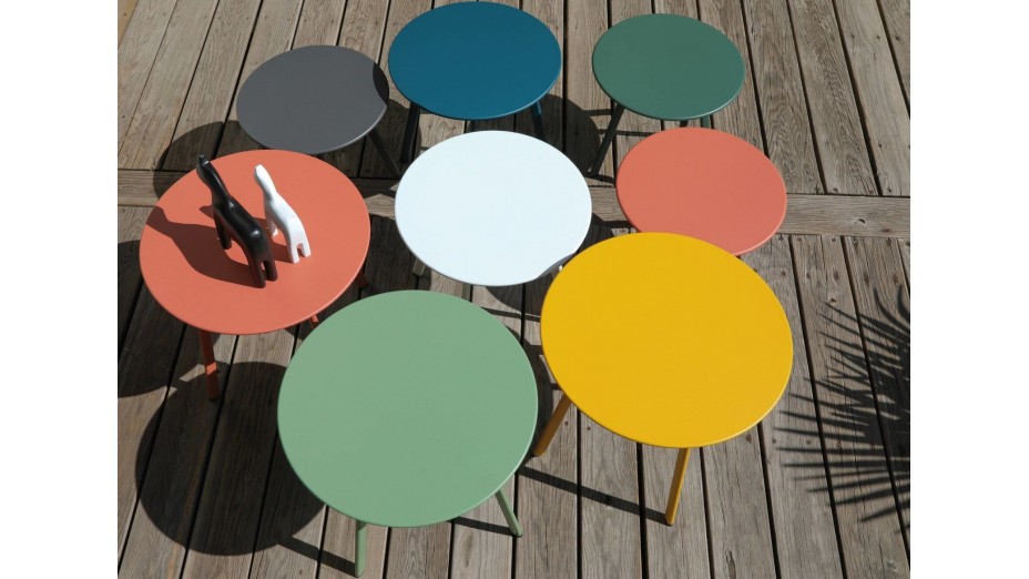 Table basse Massaï ronde 60cm