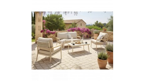 Salon de jardin bas 4 places Proloisirs Manon 