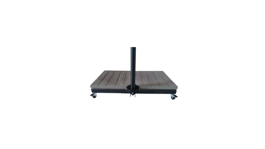 Pieds de parasol RUOTE LATO – Jeu x4 roulettes avec frein