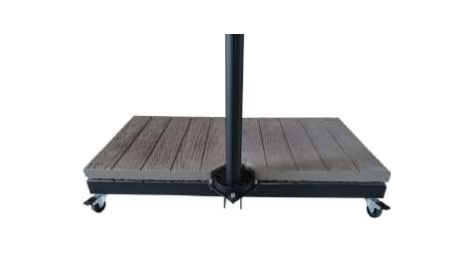 Pieds de parasol RUOTE LATO – Jeu x4 roulettes avec frein