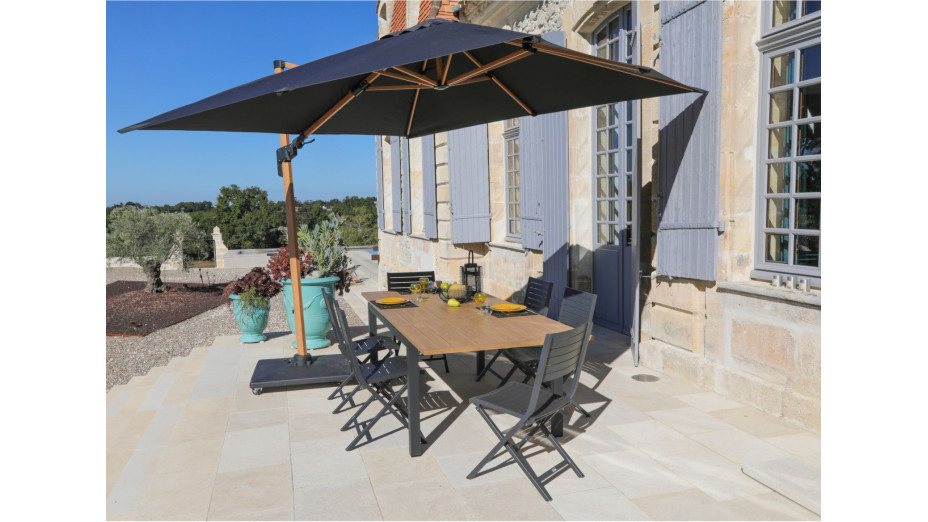 Parasol déporté LB 3 x 3 m