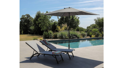 Parasol de jardin droit 3 x 2 m