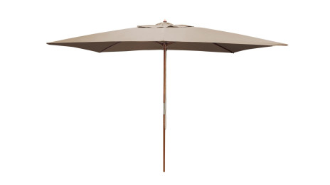 Parasol de jardin bois 3 x 2 m