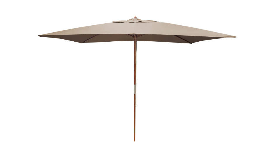 Parasol de jardin bois 3 x 2 m